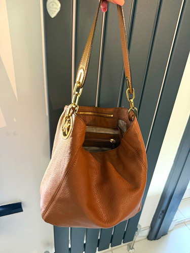 Michael kors brown pebbled - kors,