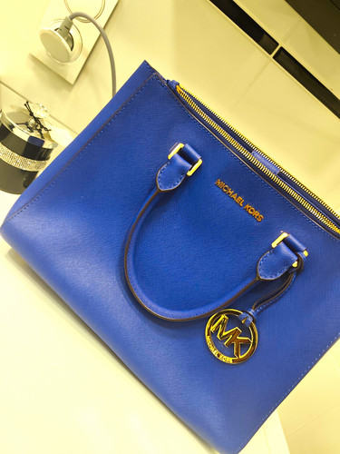 Michael kors blue saffiano - michael,