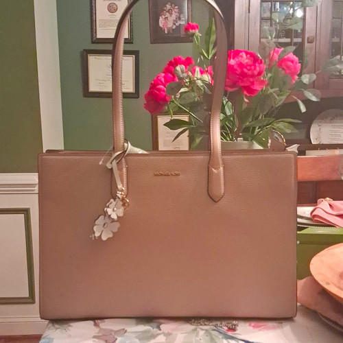 Michael kors beige zip - beige, tote